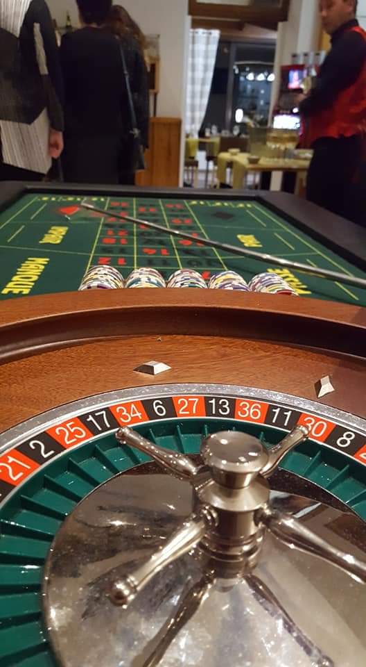 Table de jeu roulette jetons Casino Alsace